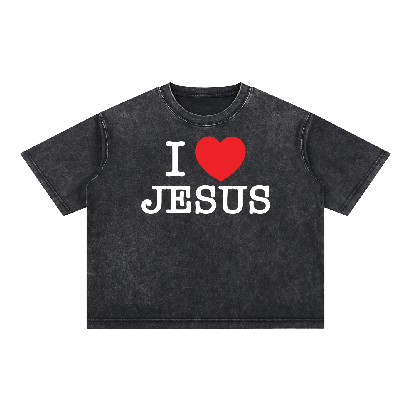 I Love Jesus Washed Box Tee