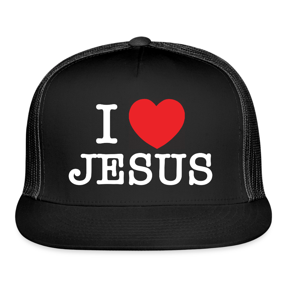 I Love Jesus Hat - black/black