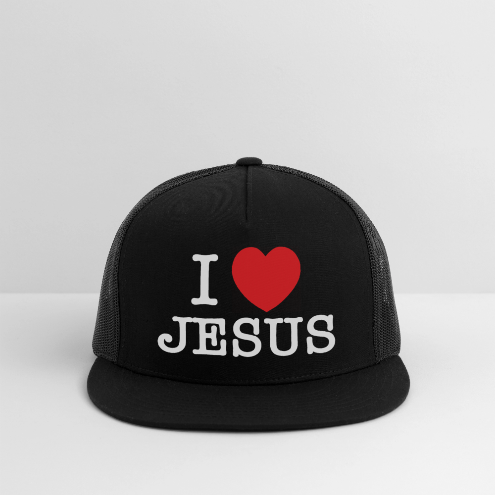 I Love Jesus Hat - black/black