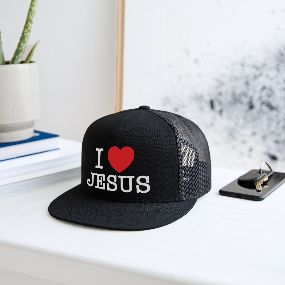 I Love Jesus Hat - black/black