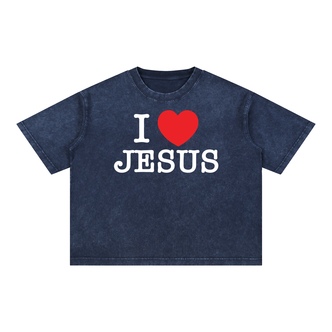 I Love Jesus Washed Box Tee