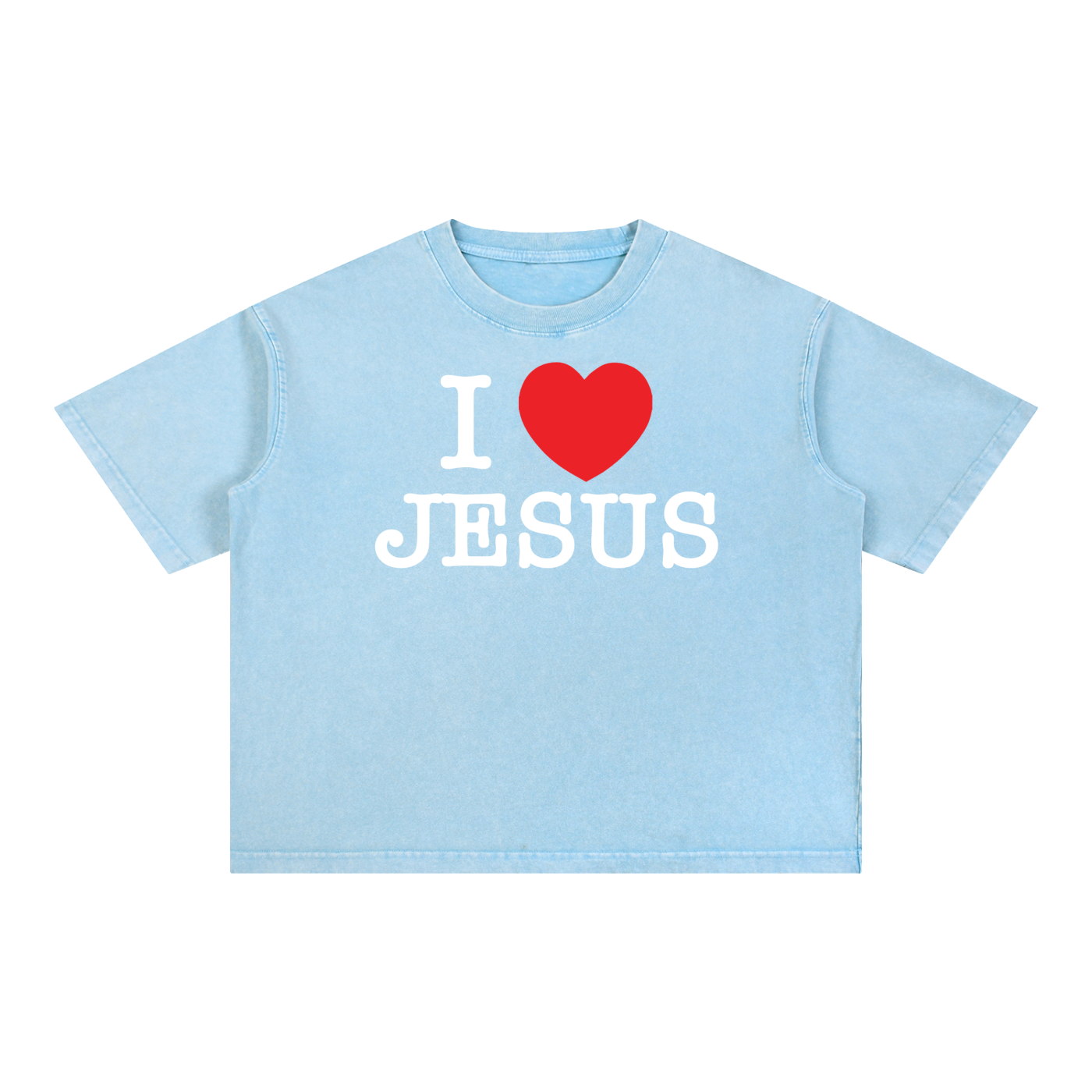 I Love Jesus Washed Box Tee