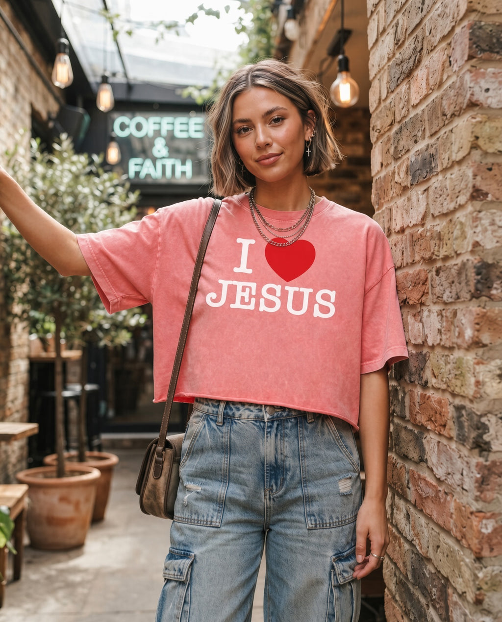 I Love Jesus Washed Box Tee