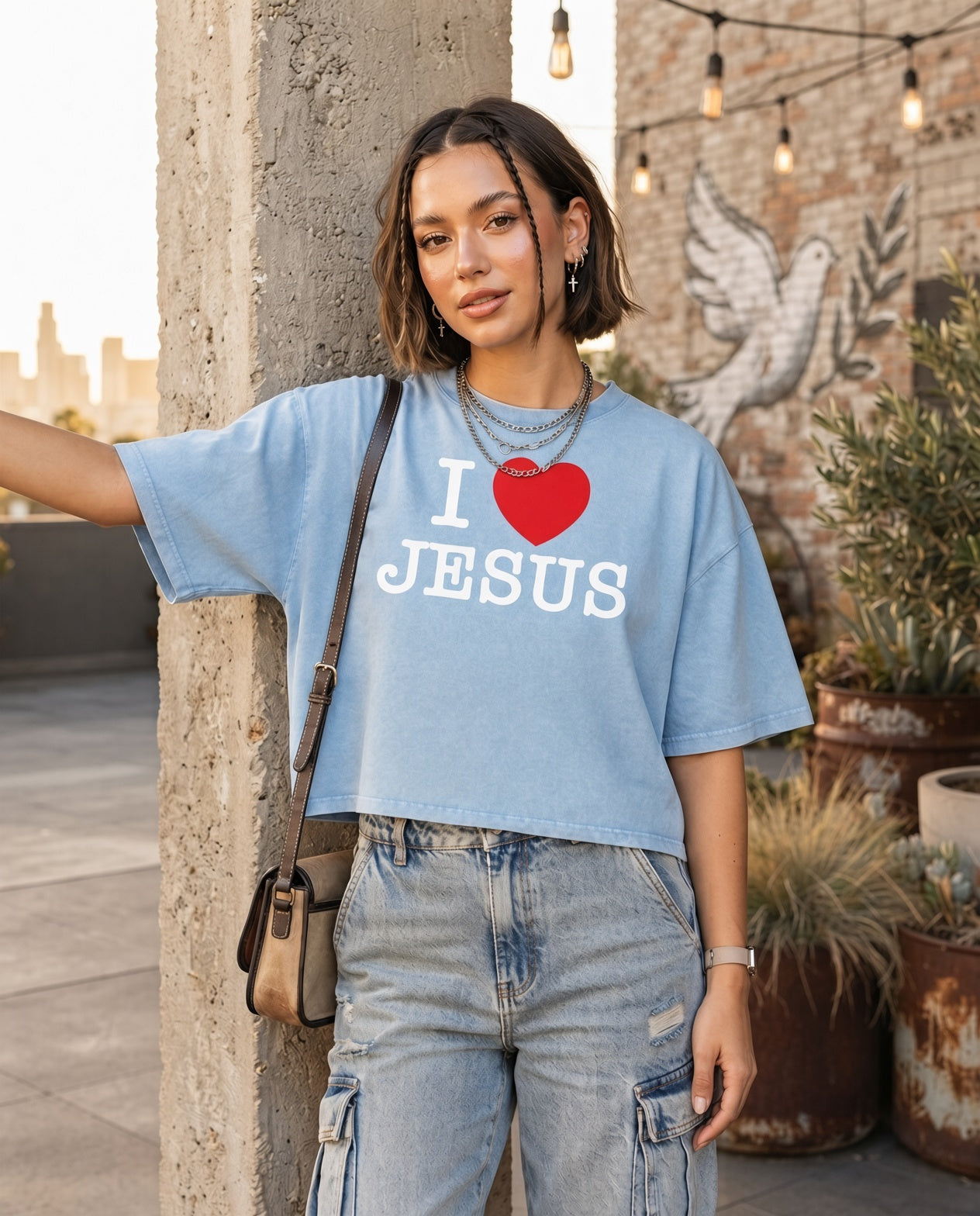 I Love Jesus Washed Box Tee