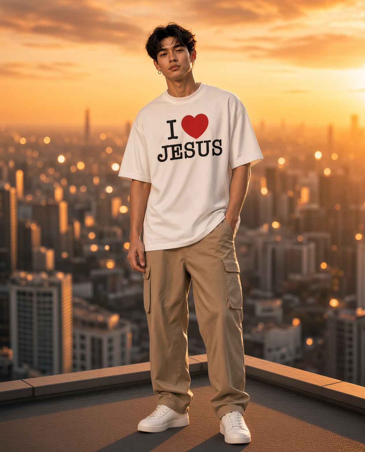 I Love Jesus Oversized Tee